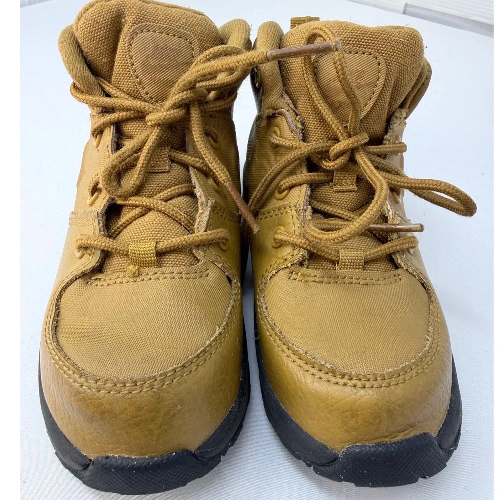Nike Manoa LTR Kids Boots Wheat Tan Brown High Top Sneakers BQ5374-700 Size 9C